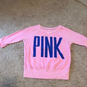 Women’s PINK 3/4 sleeve sweatshirt